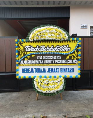 Papan Bunga Duka di Sirets